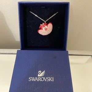 Swarovski Alice in wonderland cat necklace